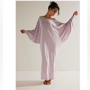 Free People Elegant Lavender Lifestyle maxi Dress